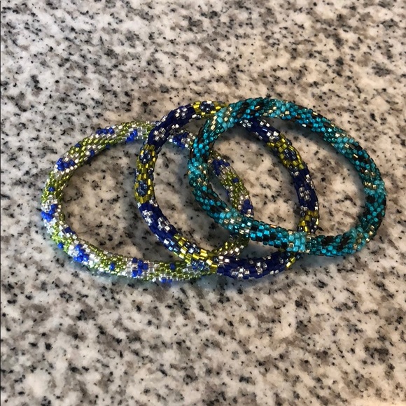 Lily and Laura bracelets - stack of 3 - Picture 2 of 2